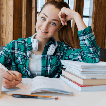 young patient smiling wearing braces